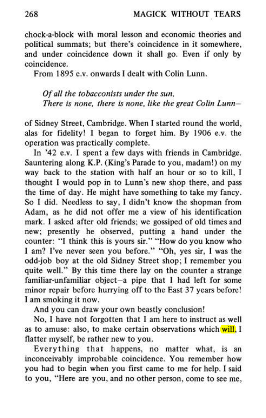 Original scan of Magick Without Tears, PDF page 301