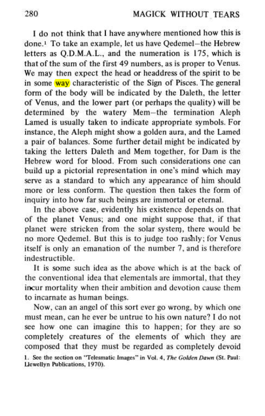 Original scan of Magick Without Tears, PDF page 313
