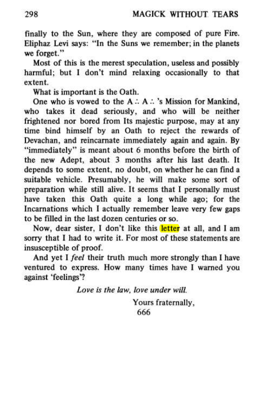 Original scan of Magick Without Tears, PDF page 331