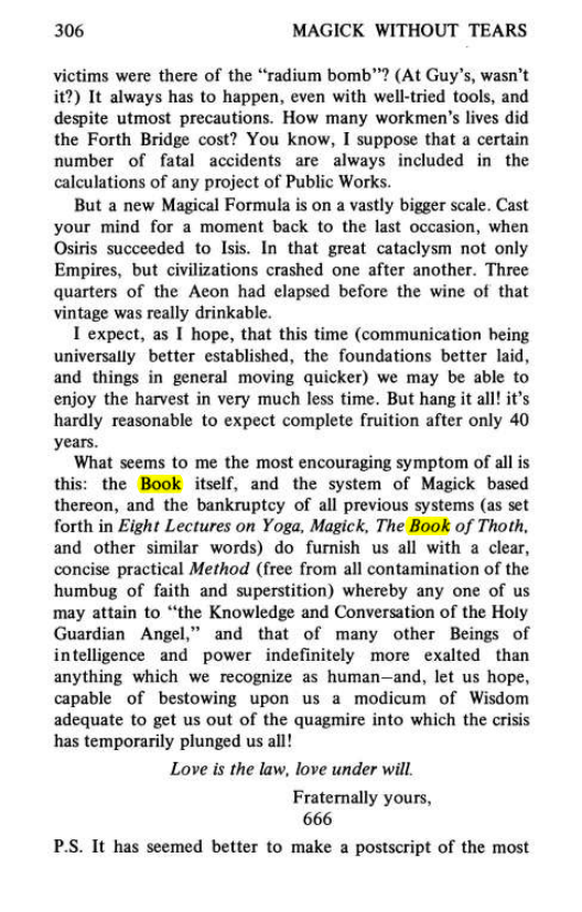 Original scan of Magick Without Tears, PDF page 339
