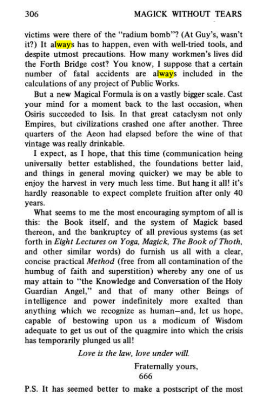 Original scan of Magick Without Tears, PDF page 339