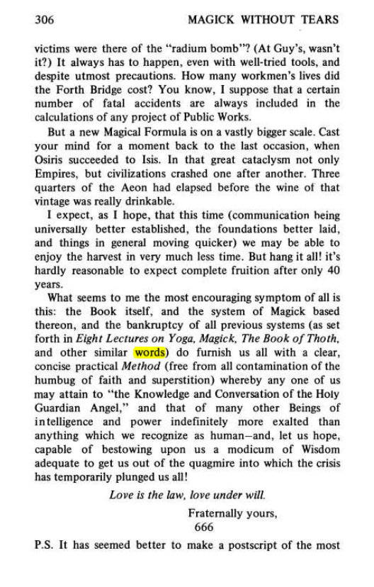 Original scan of Magick Without Tears, PDF page 339