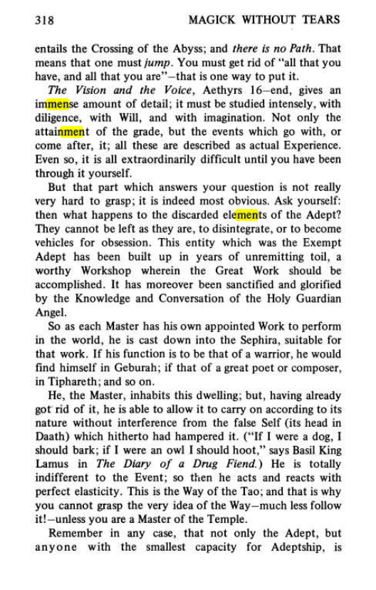Original scan of Magick Without Tears, PDF page 351