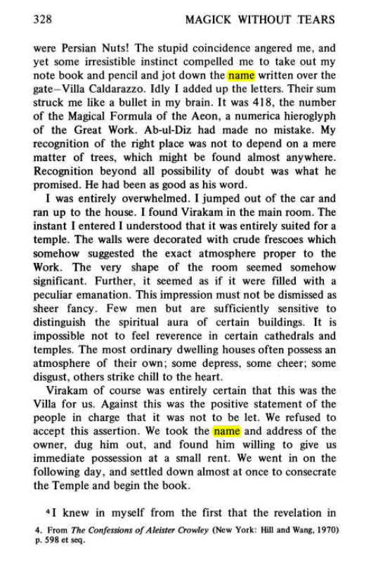 Original scan of Magick Without Tears, PDF page 361