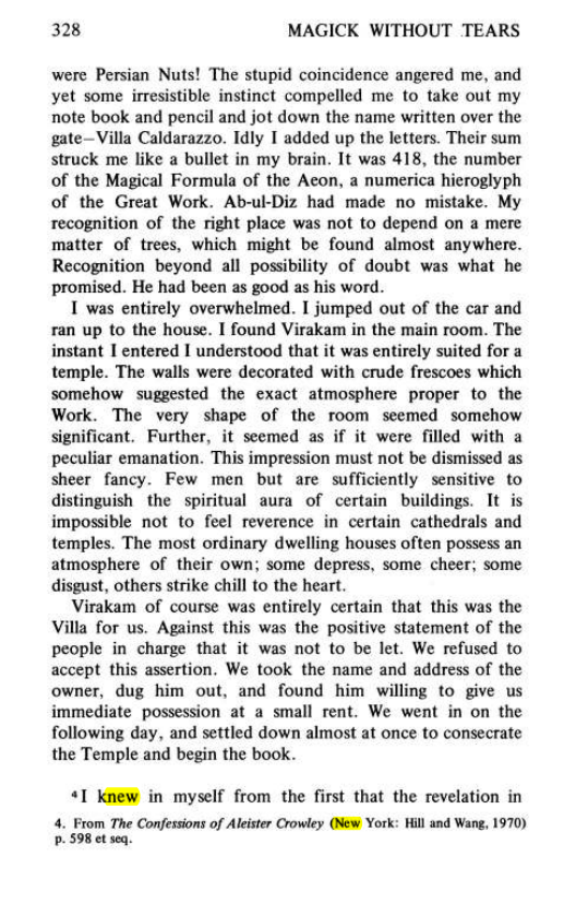 Original scan of Magick Without Tears, PDF page 361