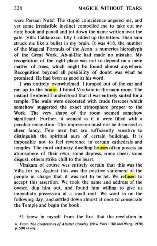 Original scan of Magick Without Tears, PDF page 361