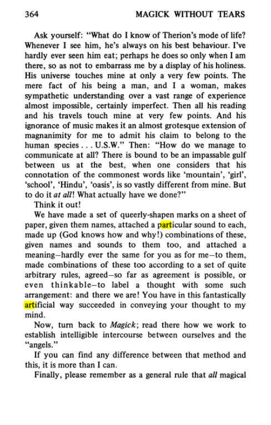 Original scan of Magick Without Tears, PDF page 397