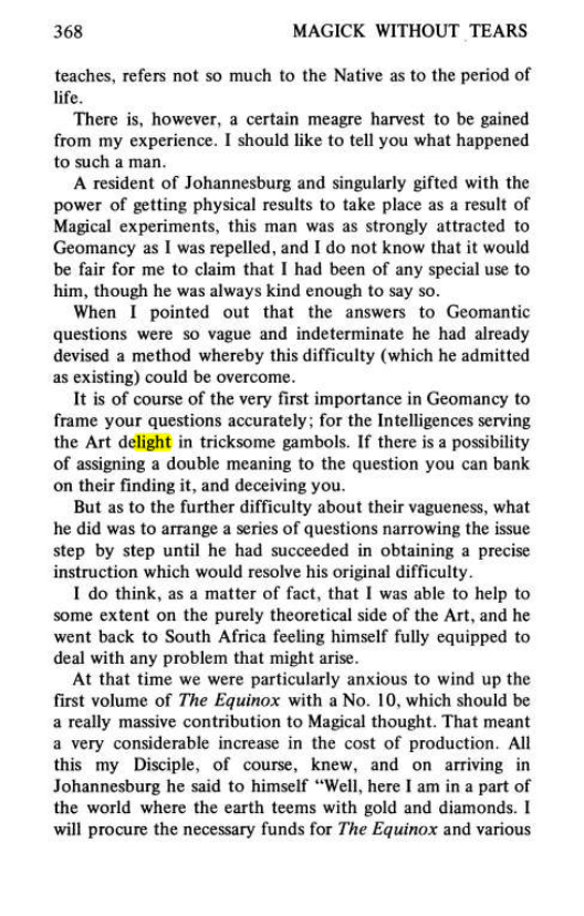 Original scan of Magick Without Tears, PDF page 401