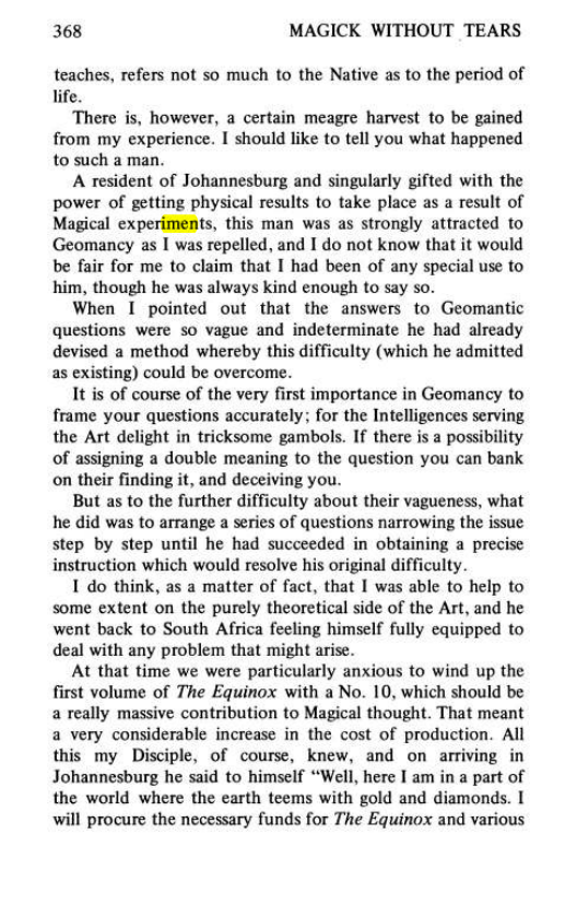 Original scan of Magick Without Tears, PDF page 401