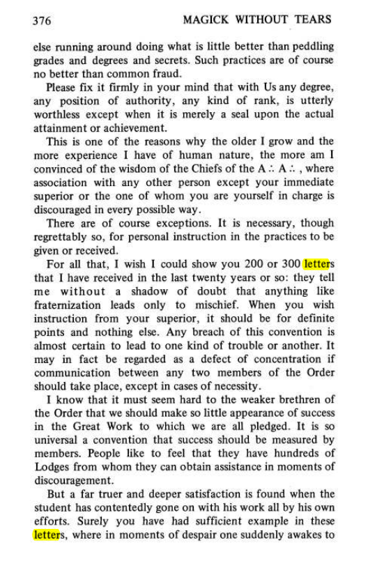 Original scan of Magick Without Tears, PDF page 409