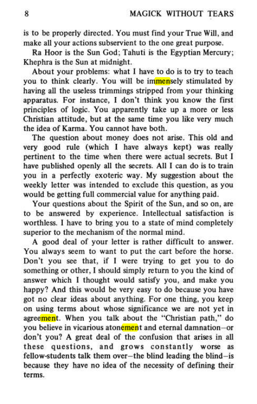 Original scan of Magick Without Tears, PDF page 41