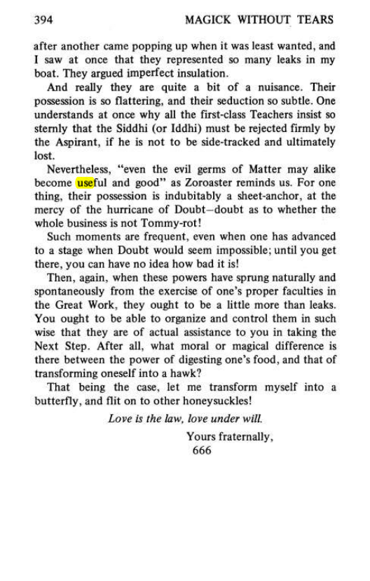 Original scan of Magick Without Tears, PDF page 427