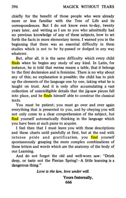 Original scan of Magick Without Tears, PDF page 429