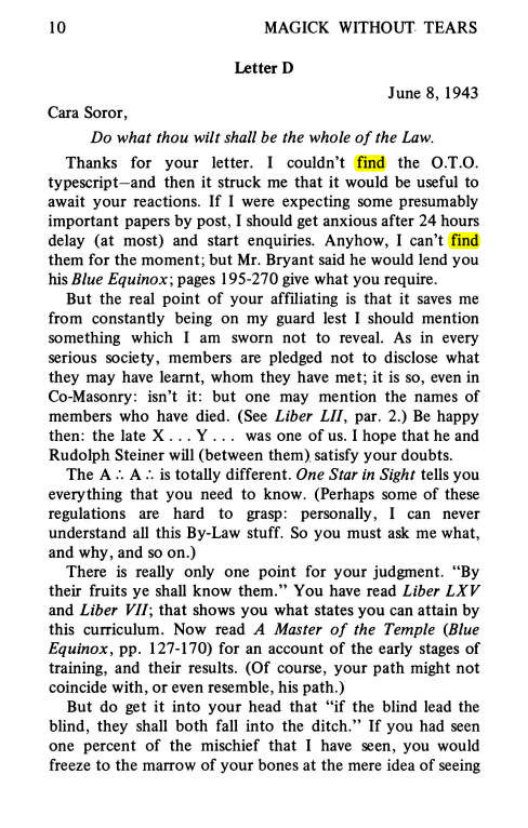 Original scan of Magick Without Tears, PDF page 43