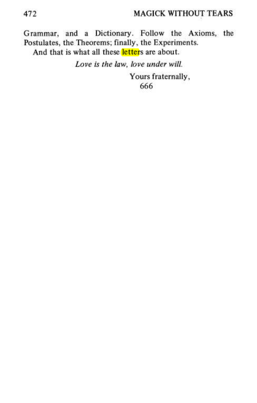 Original scan of Magick Without Tears, PDF page 505