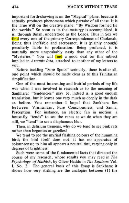 Original scan of Magick Without Tears, PDF page 507