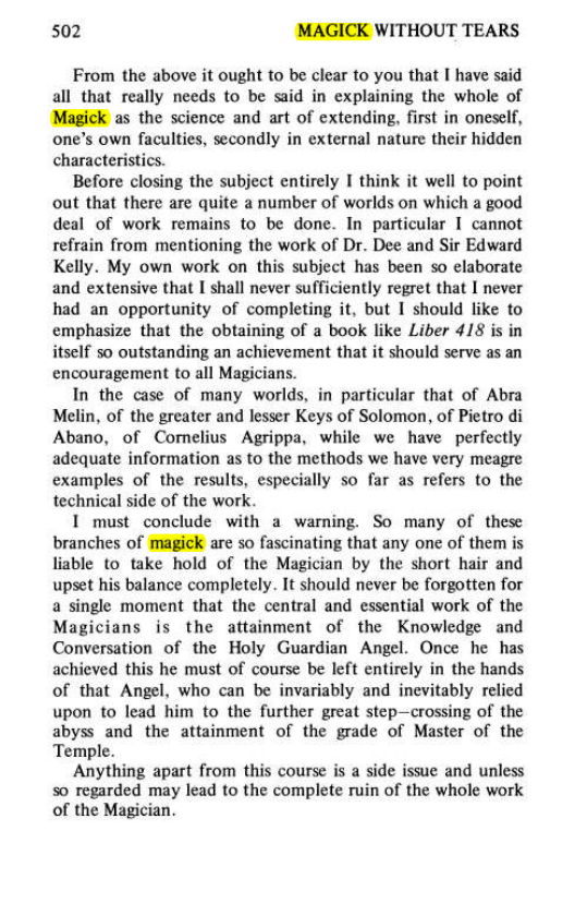 Original scan of Magick Without Tears, PDF page 535