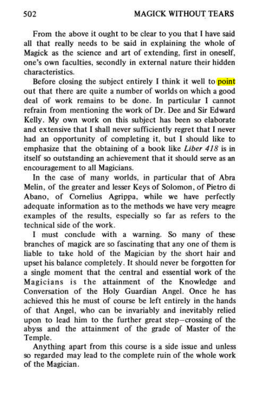 Original scan of Magick Without Tears, PDF page 535