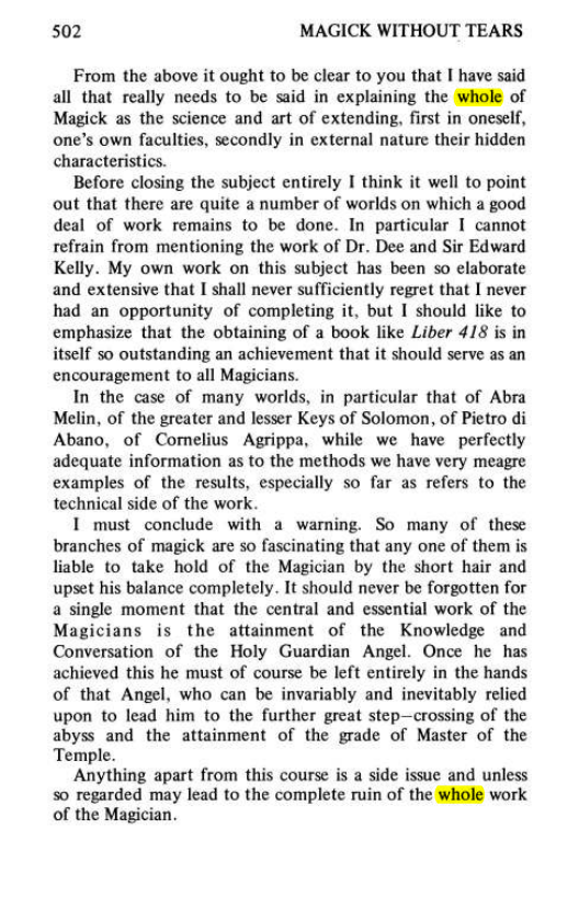 Original scan of Magick Without Tears, PDF page 535