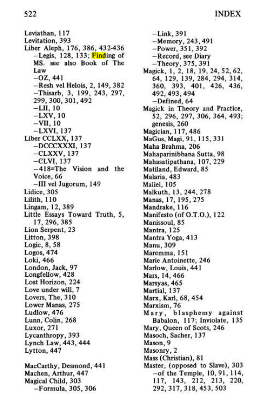 Original scan of Magick Without Tears, PDF page 551