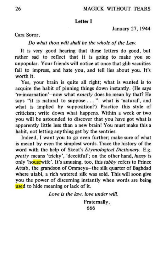 Original scan of Magick Without Tears, PDF page 59