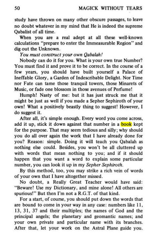 Original scan of Magick Without Tears, PDF page 83