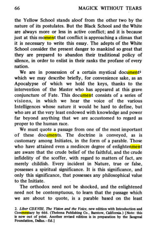 Original scan of Magick Without Tears, PDF page 99