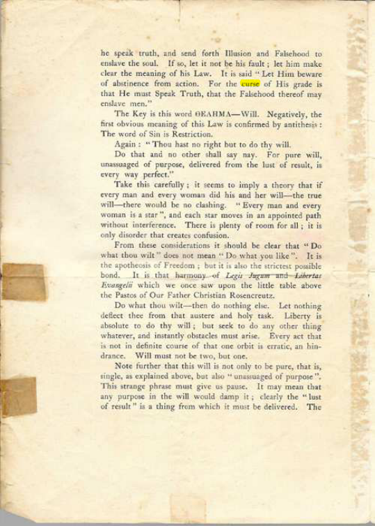 Original scan of The Message of the Master Therion, PDF page 2